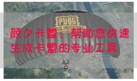 颜夕卡盟：帮助您快速生成卡盟的专业工具(图1)