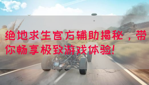 绝地求生官方辅助揭秘，带你畅享极致游戏体验！