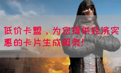 低价卡盟，为您提供经济实惠的卡片生成服务！