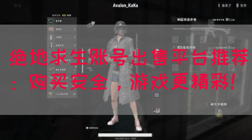 绝地求生账号出售平台推荐：购买安全，游戏更精彩！