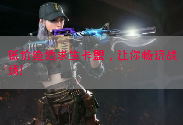 低价绝地求生卡盟，让你畅玩战场！