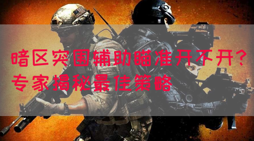 暗区突围辅助瞄准开不开？专家揭秘最佳策略