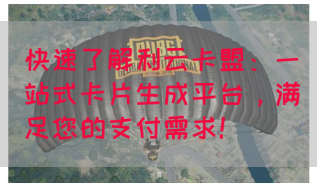 快速了解利云卡盟：一站式卡片生成平台，满足您的支付需求！