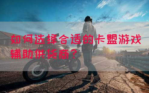 如何选择合适的卡盟游戏辅助供货商？