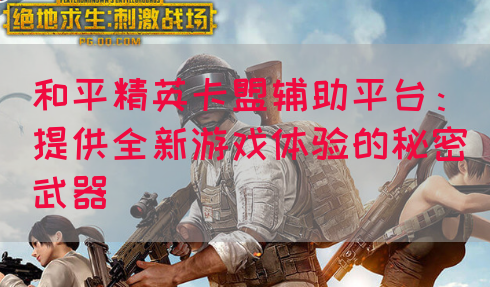 和平精英卡盟辅助平台：提供全新游戏体验的秘密武器(图1)