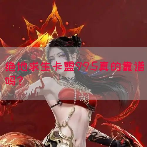 绝地求生卡盟995真的靠谱吗？