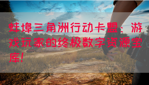 蚌埠三角洲行动卡盟：游戏玩家的终极数字资源宝库！